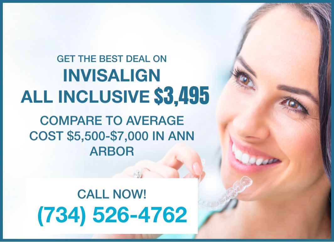 All inclusive offer for Invisalign in Ann Arbor for $3459